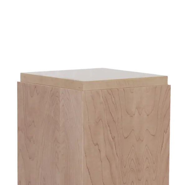 Raised Top Natural Wood Pedestals