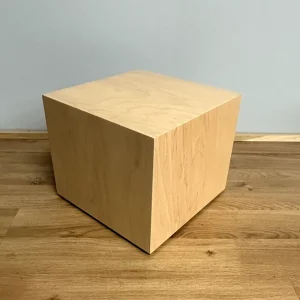 Natural Maple 7 x 7 x 2.5" h Pedestal - Outlet
