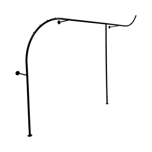 Natural Wave Wall Anchored Rack