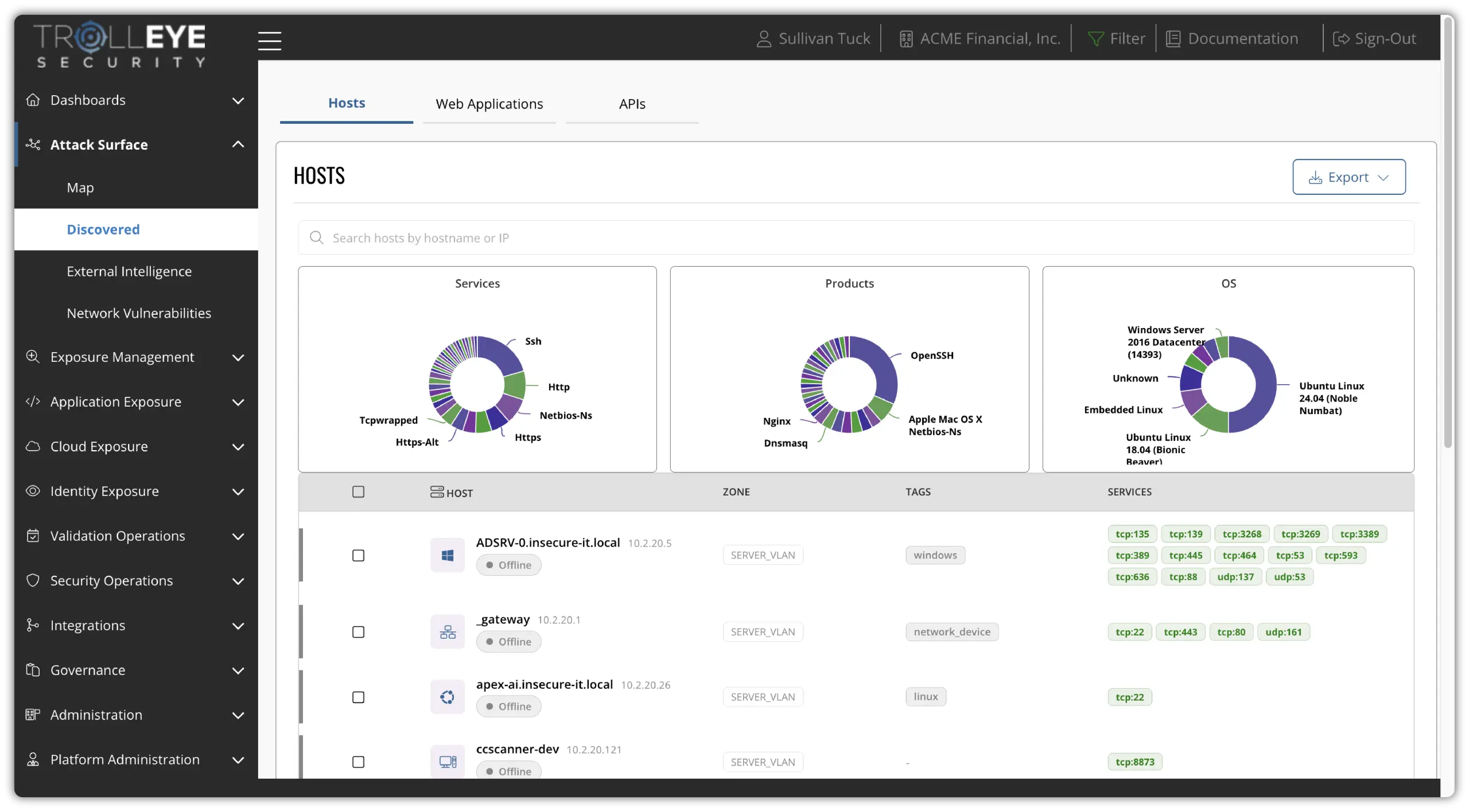 TrollEye platform hosts view for asset visibility and discovery