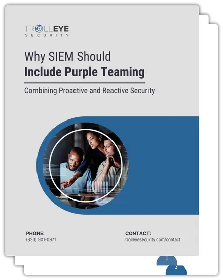 Why SIEM Should Include Purple Teaming white paper