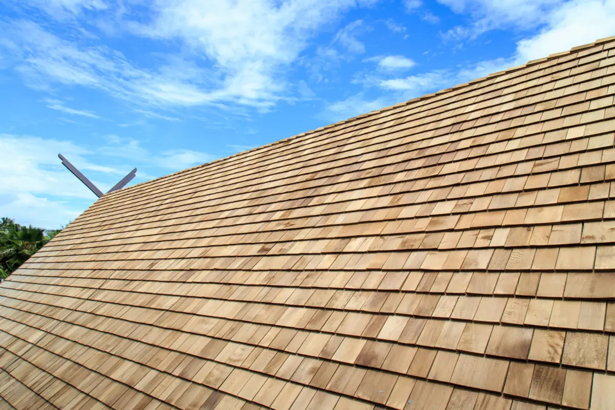 wood roof cedar shake roof