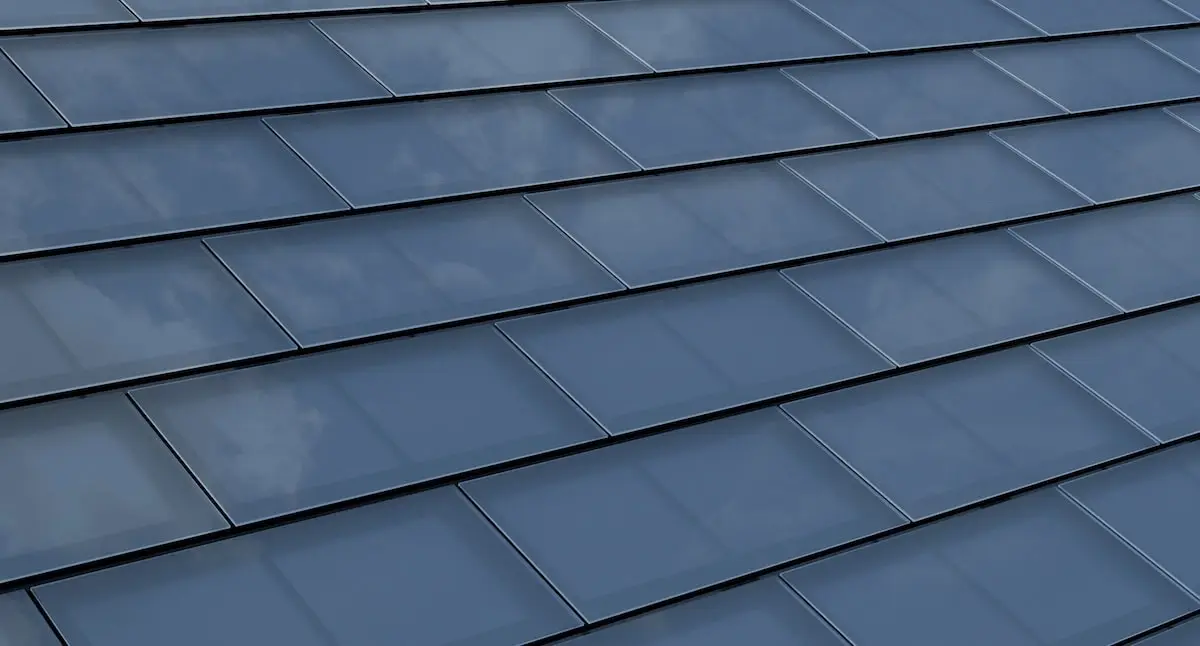 solar roof tesla shingles closeup