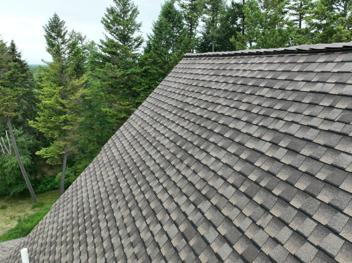 light grey shingles roof