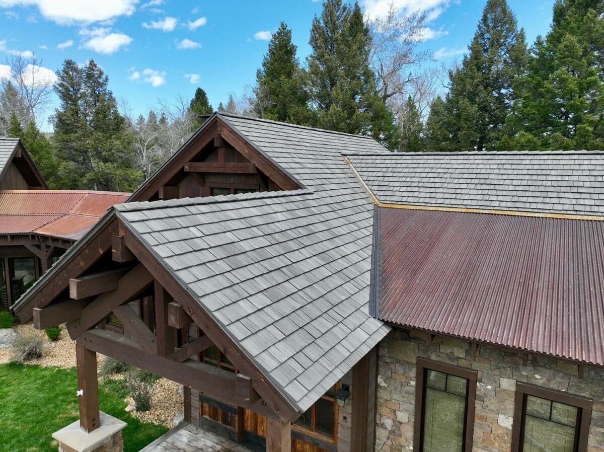 Cedar Shake Roofing light grey roof