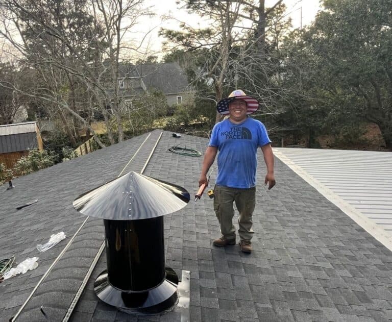 Summit Roofing working on a roof