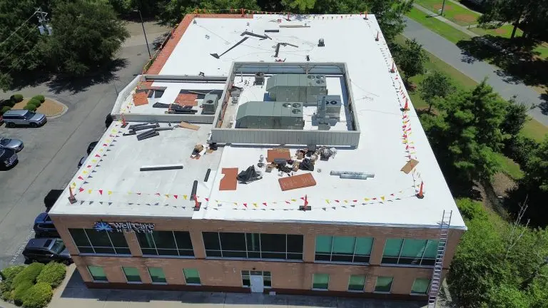flat roof under construction