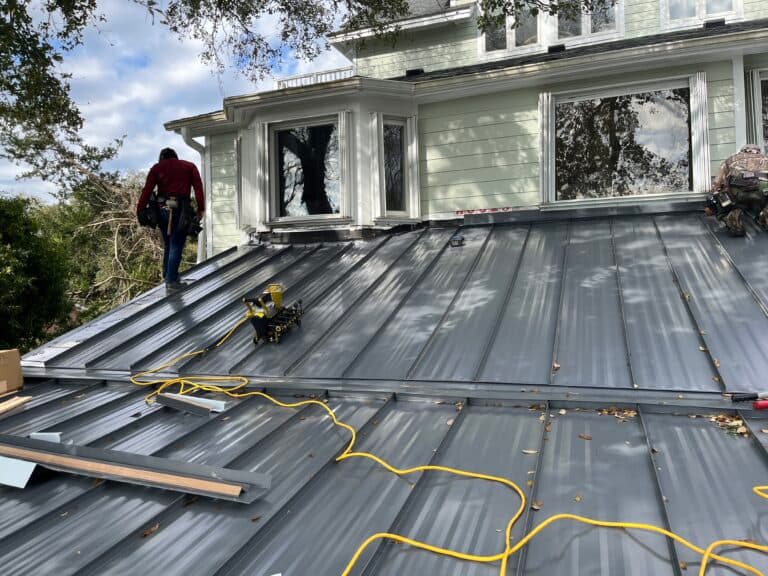 Summit Roofing working on a roof
