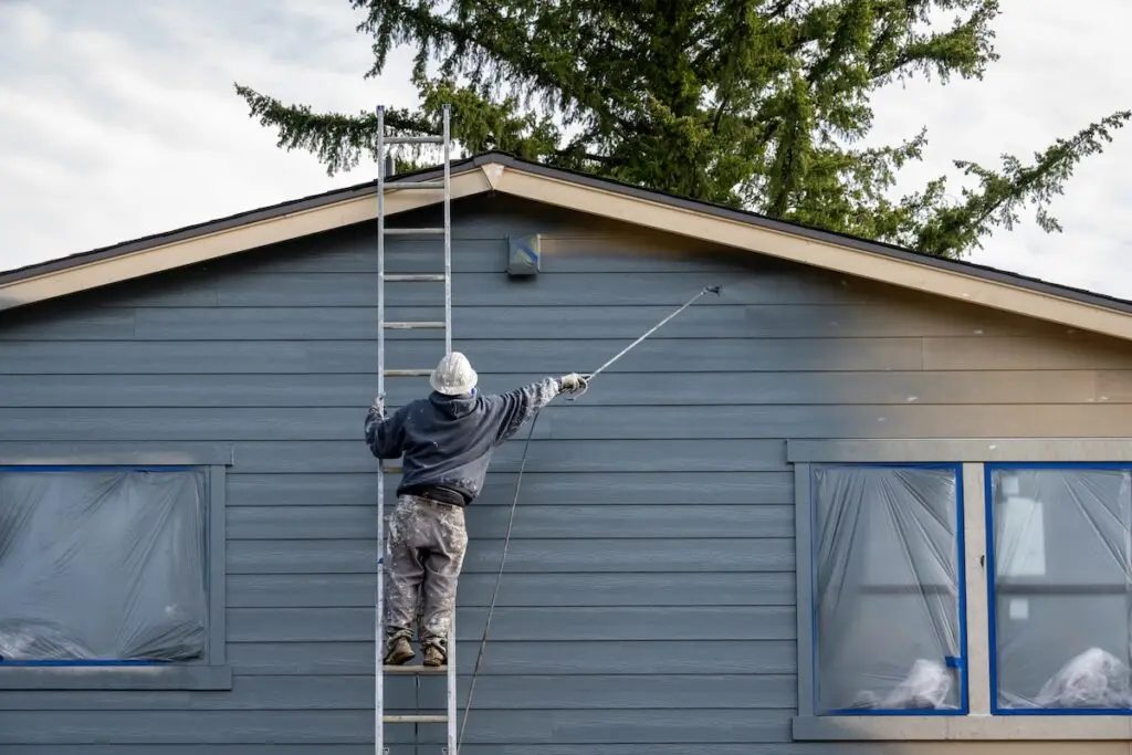 Vinyl siding painting