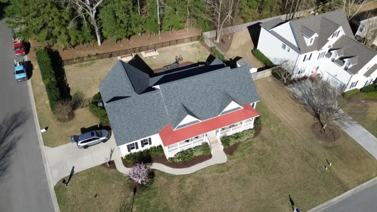 residential roofing project with asphalt shingles