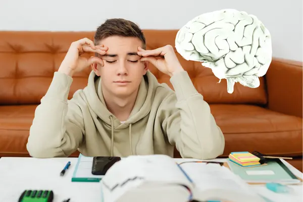 boy with headache