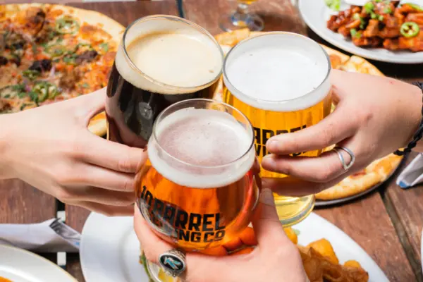 dry January beer toast