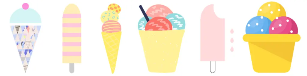ice cream graphic