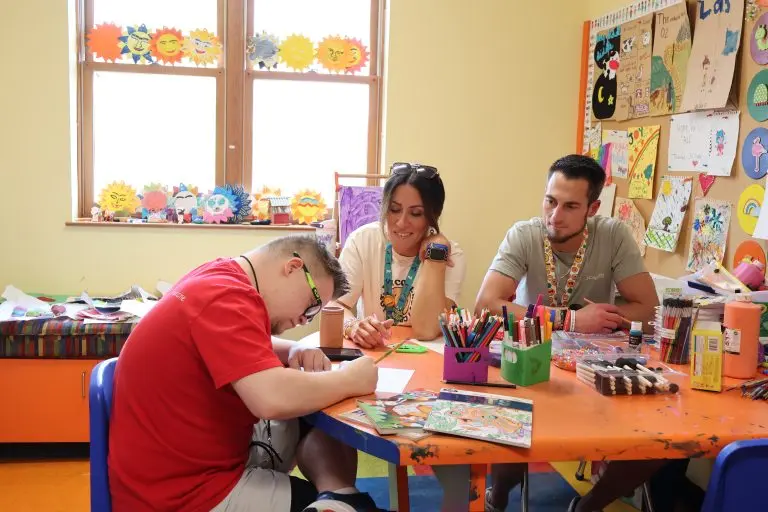 art room at Ronald McDonald House