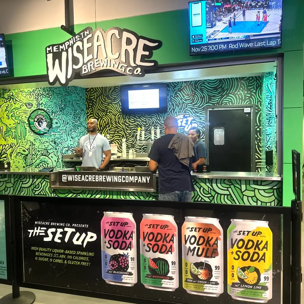 wiseacre at the Grizzlies game