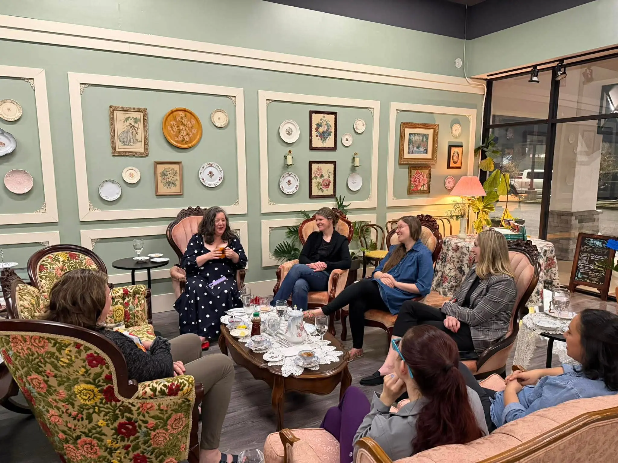 book club gathering at HighTee
