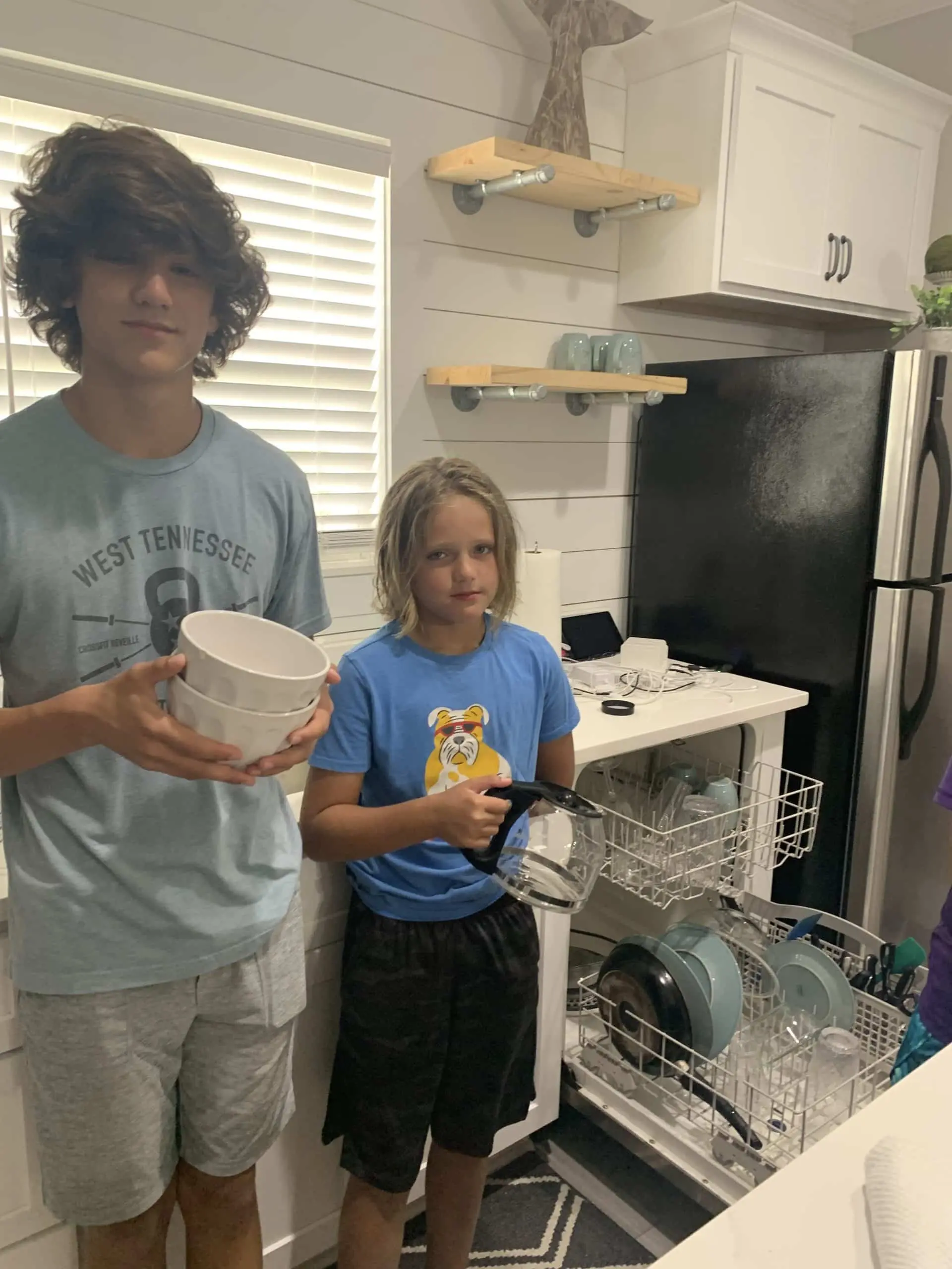 life skills lesson in homeschool today 