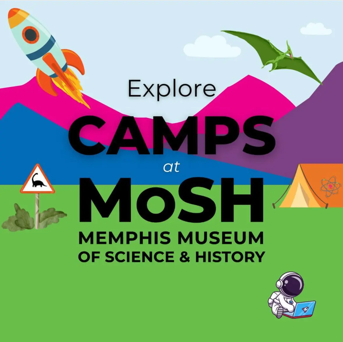 MOSH summer camp graphic