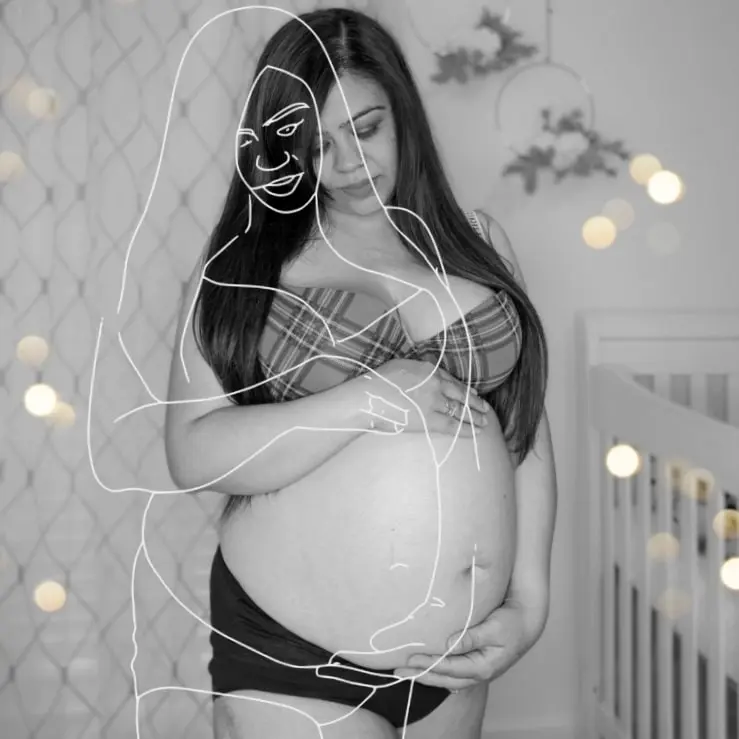 me loving my pregnant self