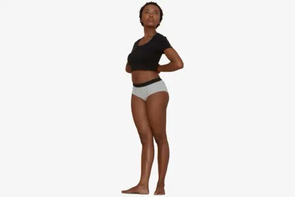 woman in period panties