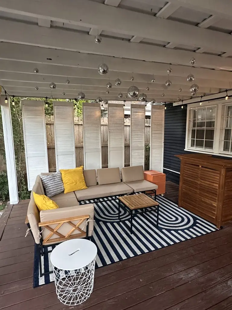 back porch of Frequency House
