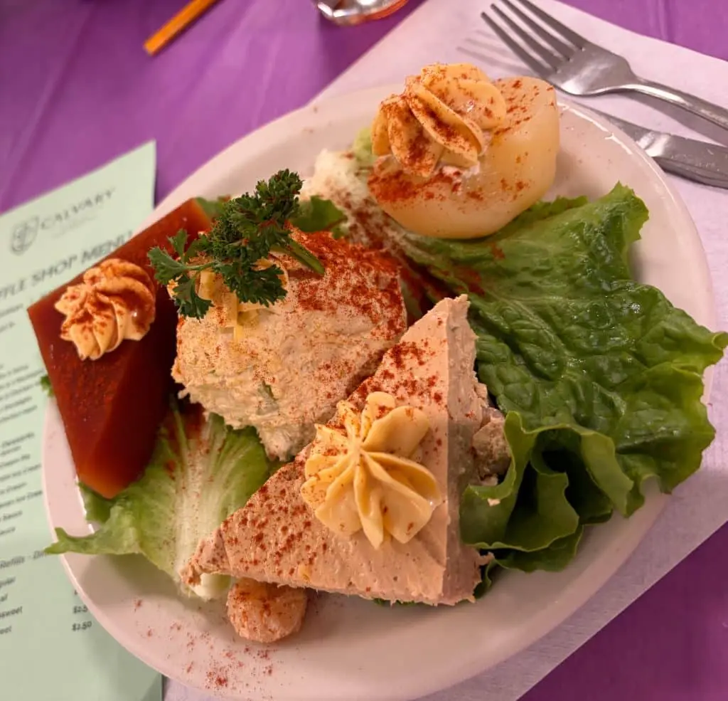 salad plate from Waffle Shop