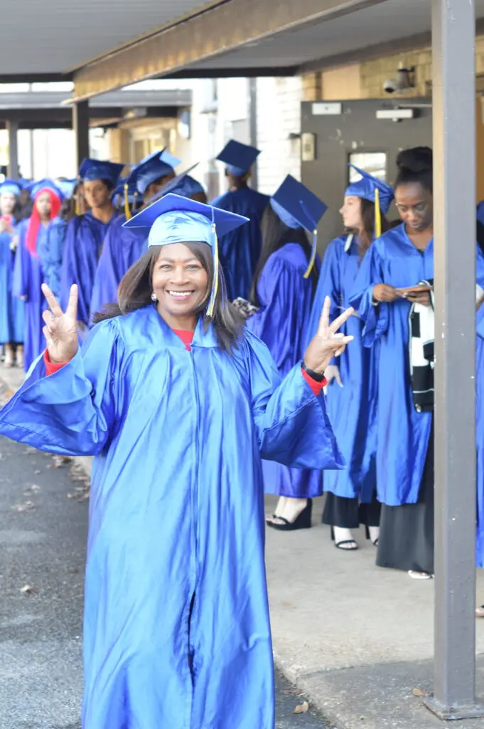 student at graduation 