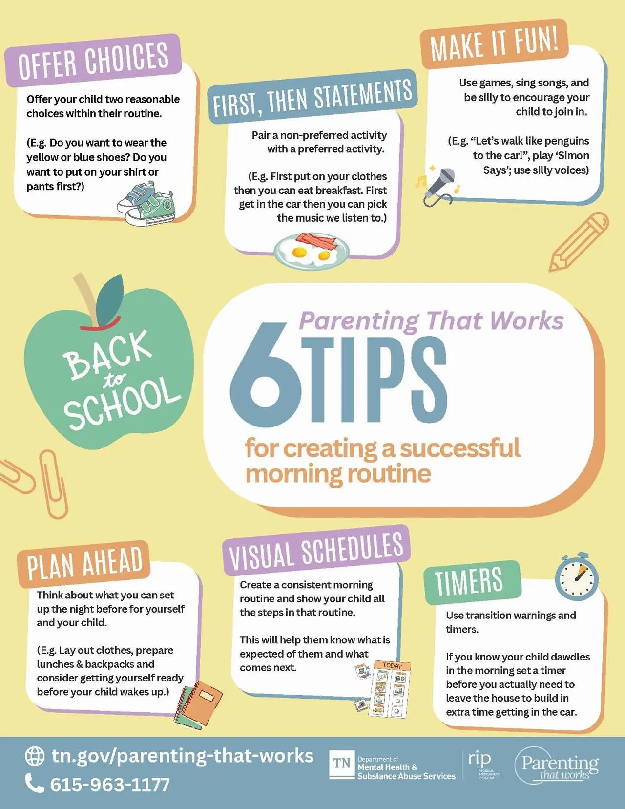 tips for making mornings with less stress