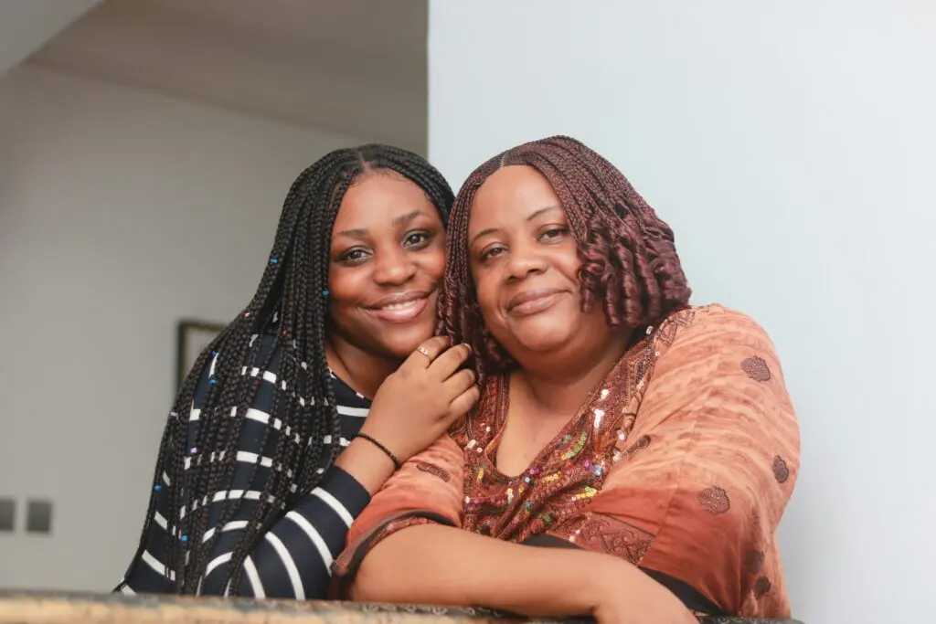 a good mom with her teenage daughter 