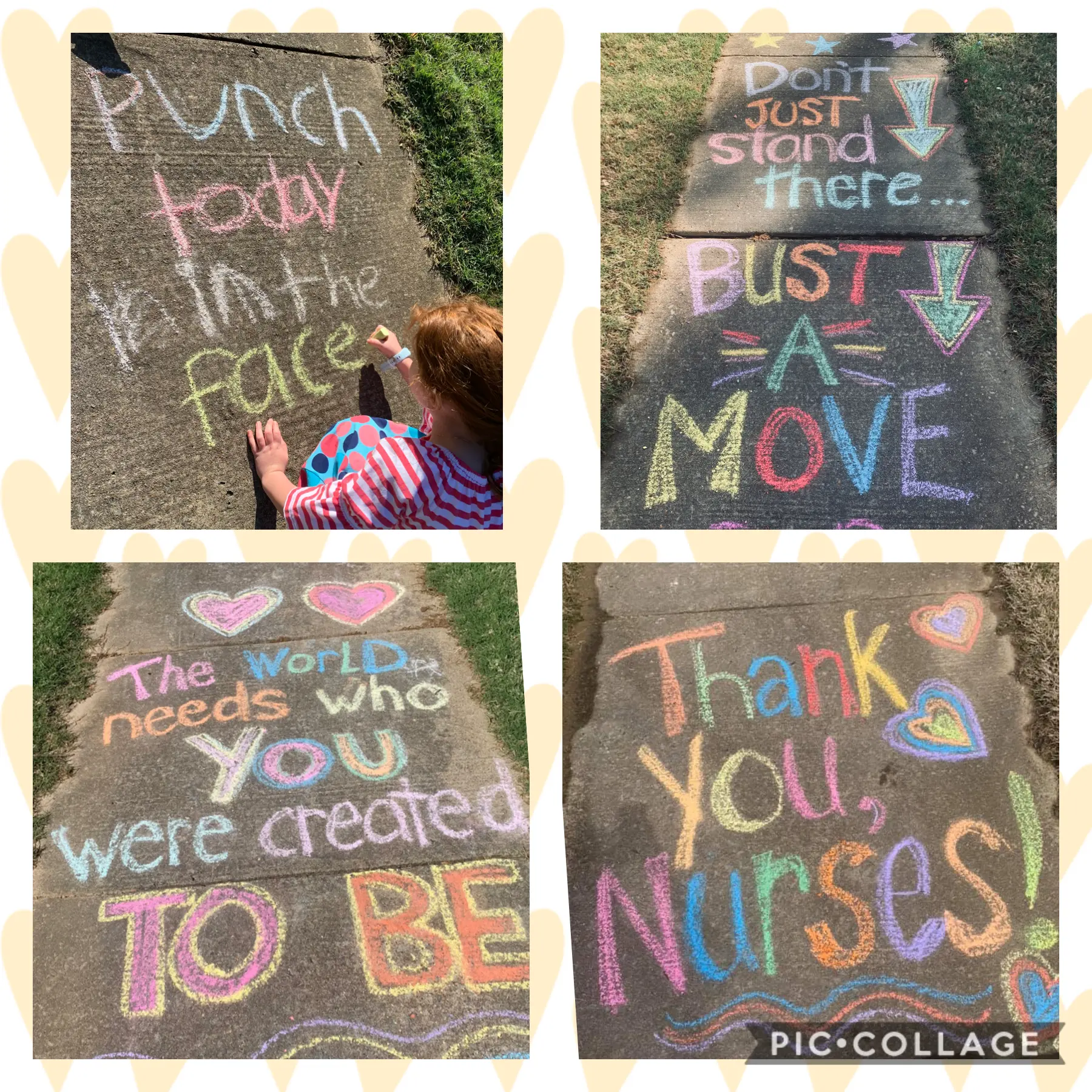 sidewalk chalk creations