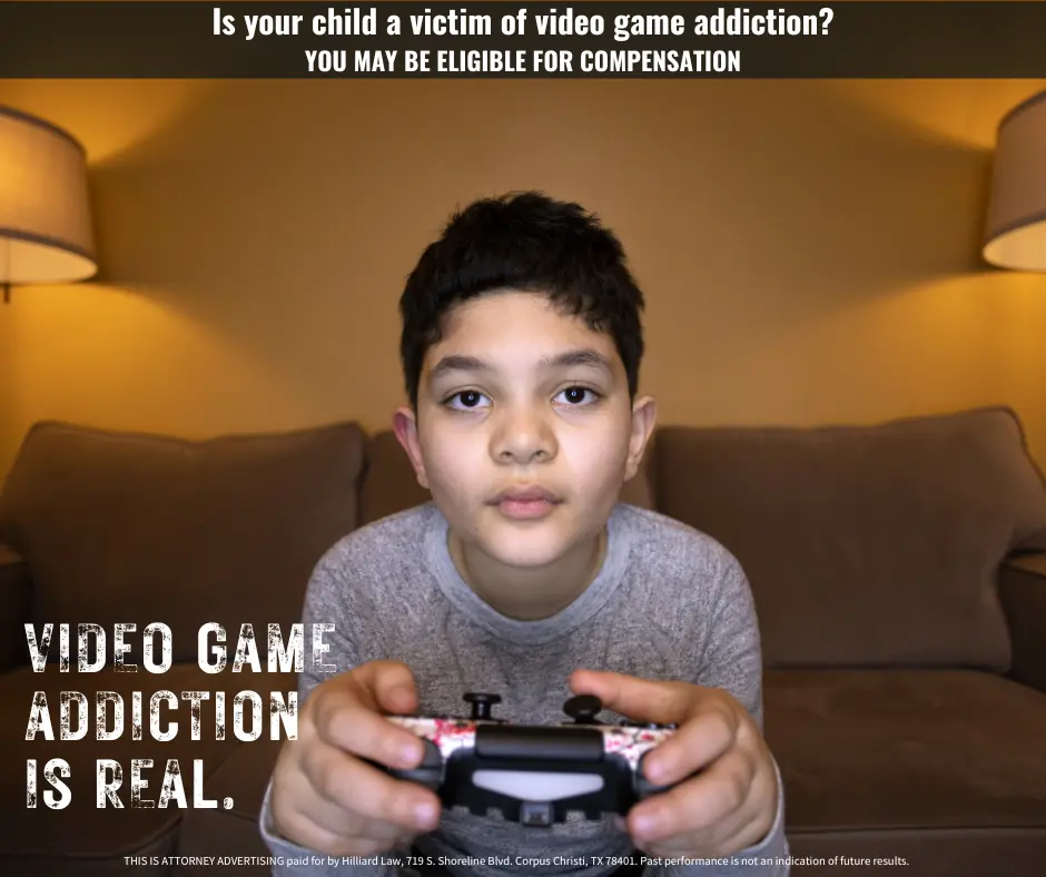 video game addiction graphic