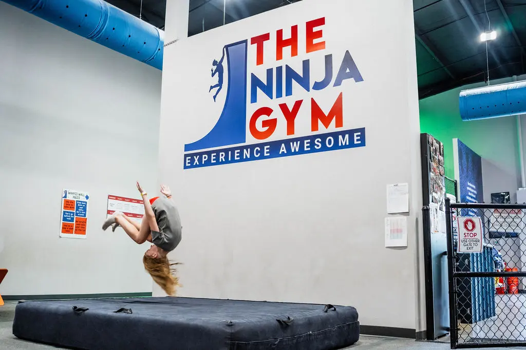 flipping over the Ninja Gym