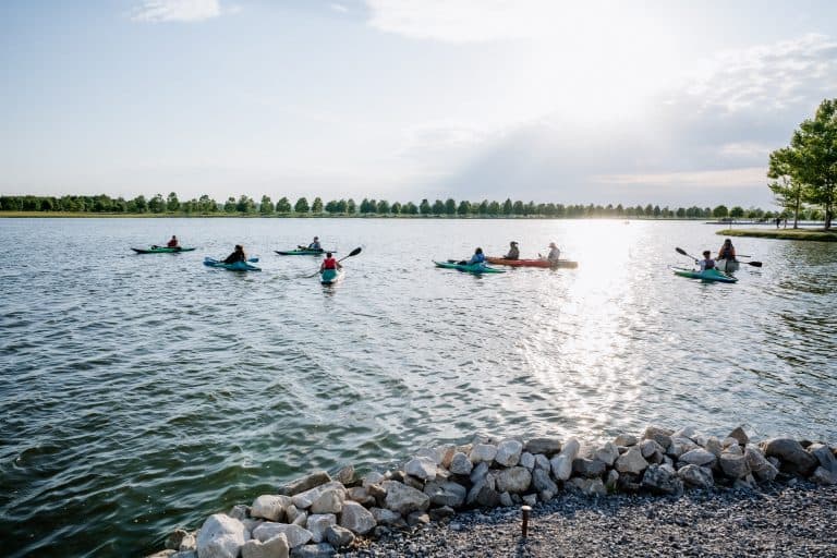 Canoes + Cocktails on the lake
