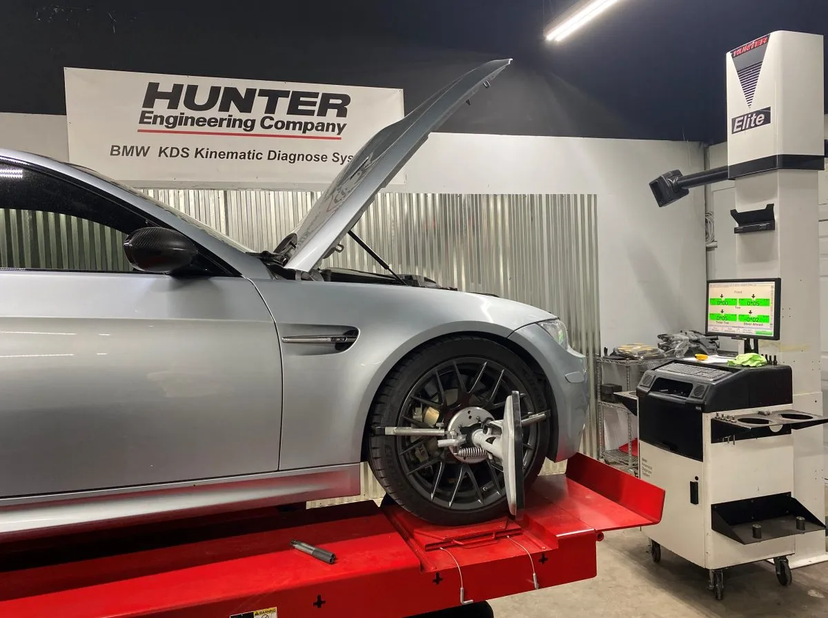 bmw-brake-pad-rotor-replacement-lathe-cutting BMW Suspension Alignment in McKinney, Texas