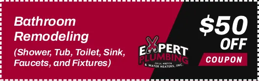Bathroom remodeling and plumbing services by Expert Plumbing in Santa Cruz CA