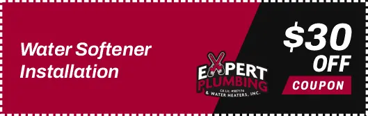Water softener installation services by Expert Plumbing in Santa Cruz CA