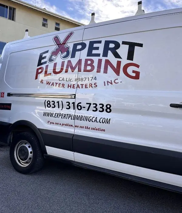 Expert Plumbing truck providing backflow prevention services | Backflow Prevention Services