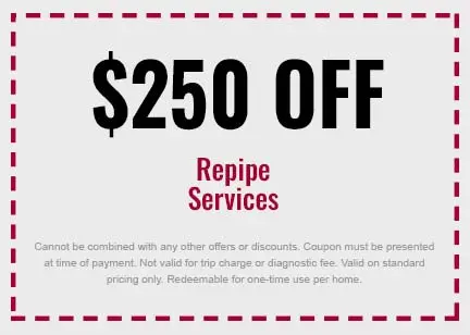 Discount on Whole House Water Repipe