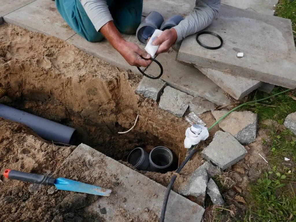 Expert Plumbing sewer line repair plumber Santa Cruz CA services with skilled technicians performing underground pipeline restoration