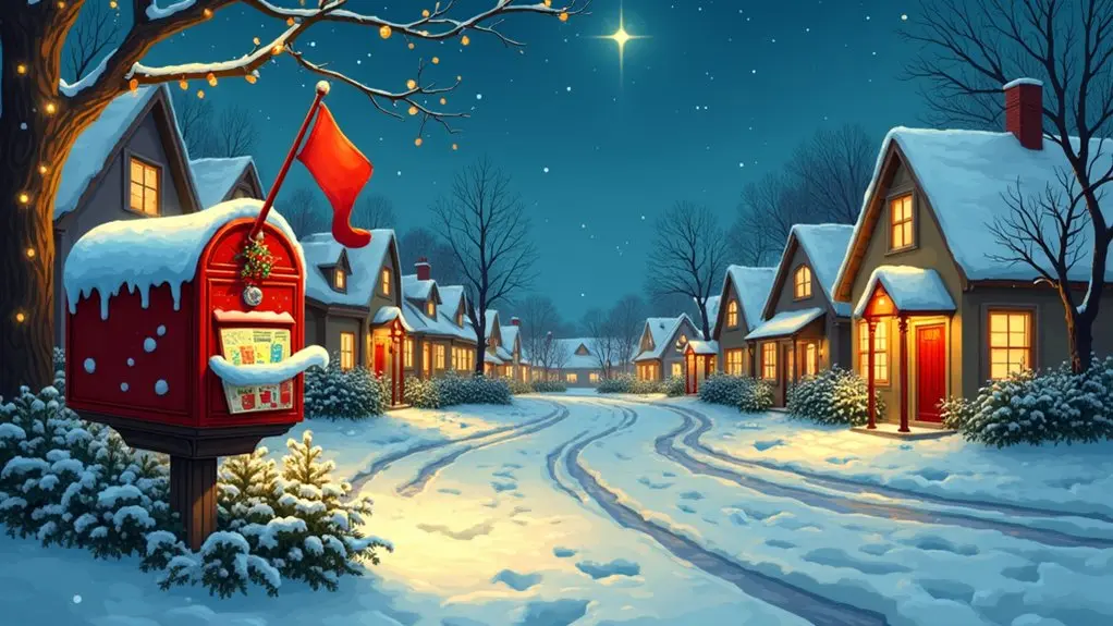 holiday lights and cards