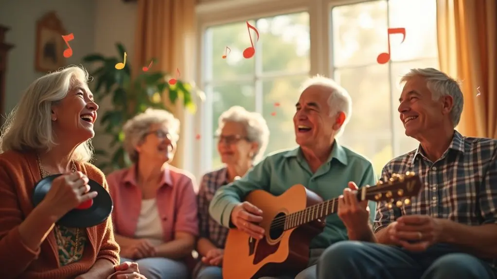 music enhances seniors well being