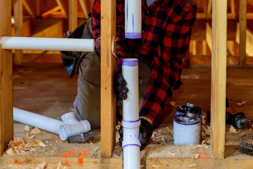 Poly B piping for Calgary homes - Picture of polybutylene pipes
