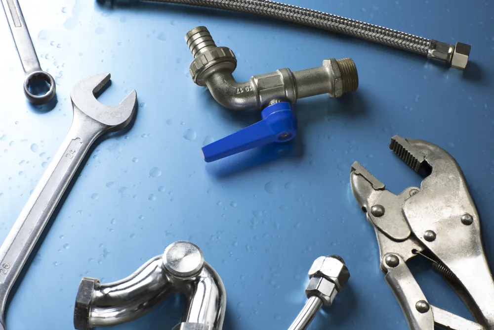 set of plumber tools