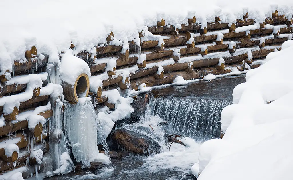 Small creek in a really cold climate