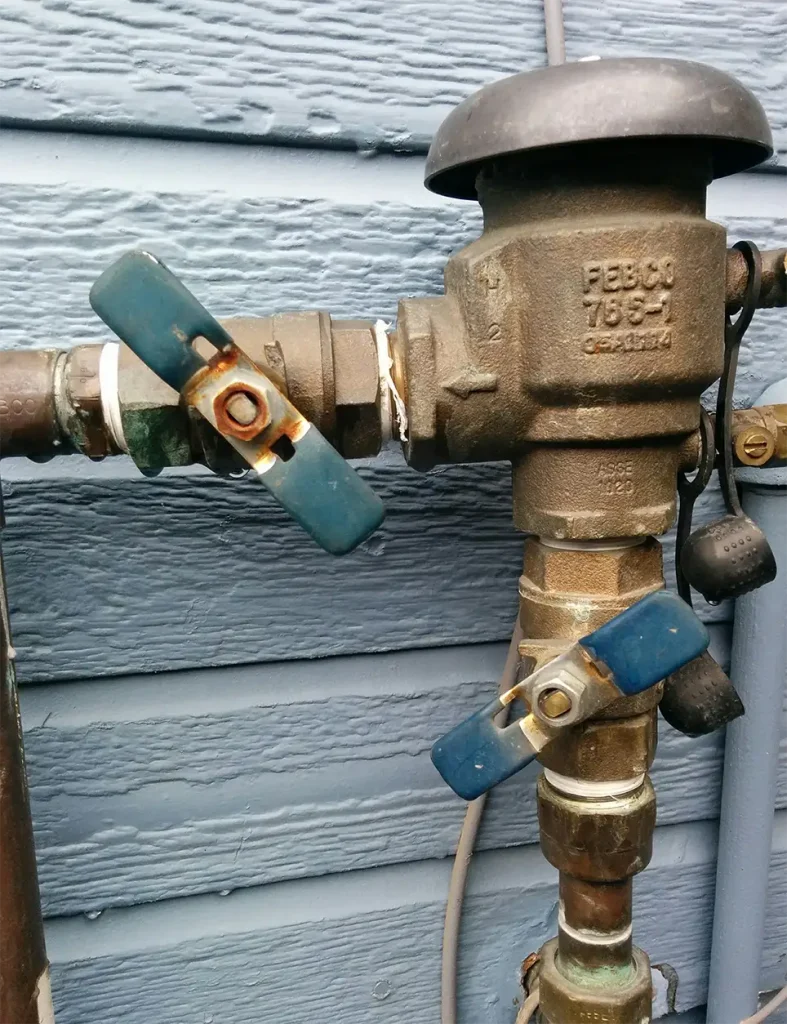 Rusty pipes and valves