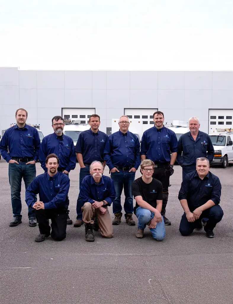 Precision plumbing team