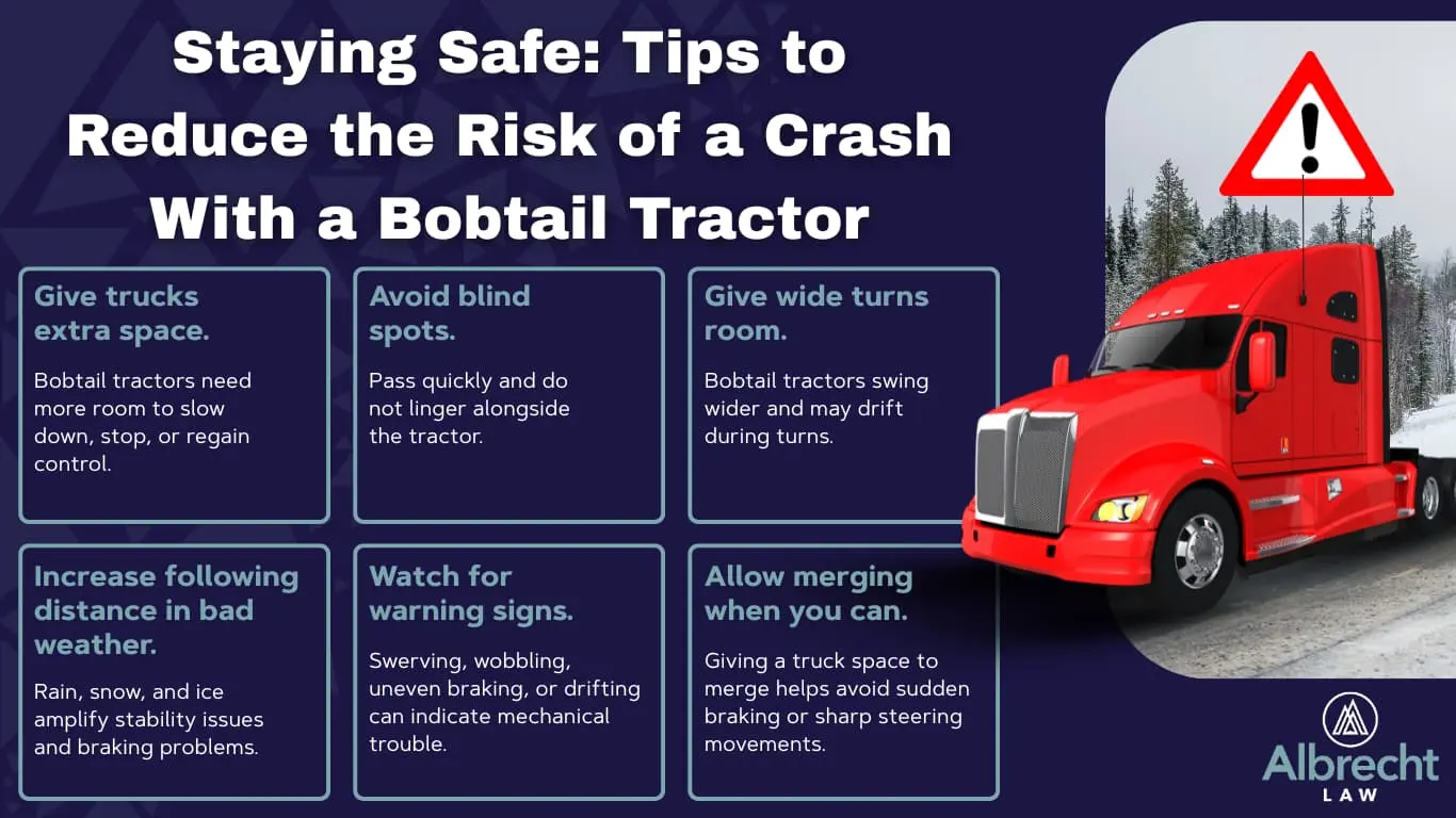Spokane truck accident attorney explains how a bobtail tractor can cause an accident. Call (509) 495-1246 for a free consultation if you or a loved one has been injured and need help with your claim.
