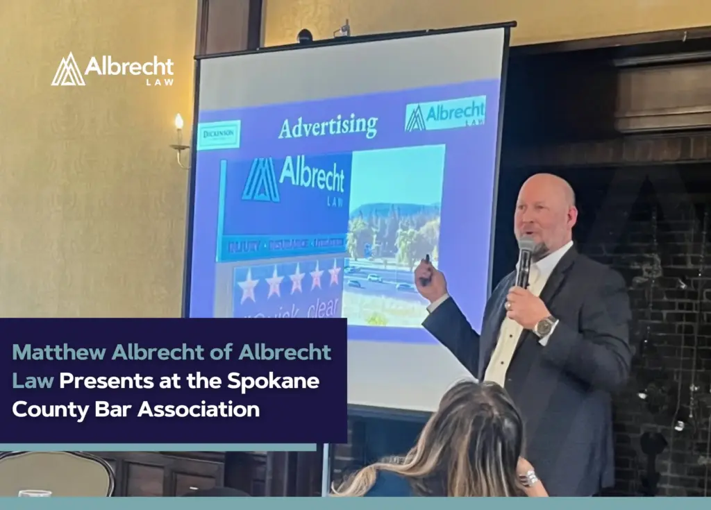 Matthew Albrecht of Albrecht Law Presents at the Spokane County Bar Association