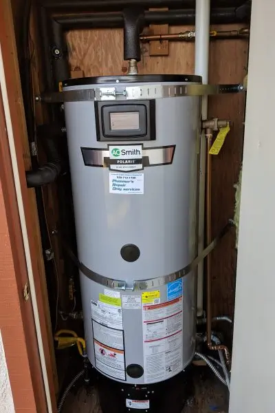 gas hot water heater installation