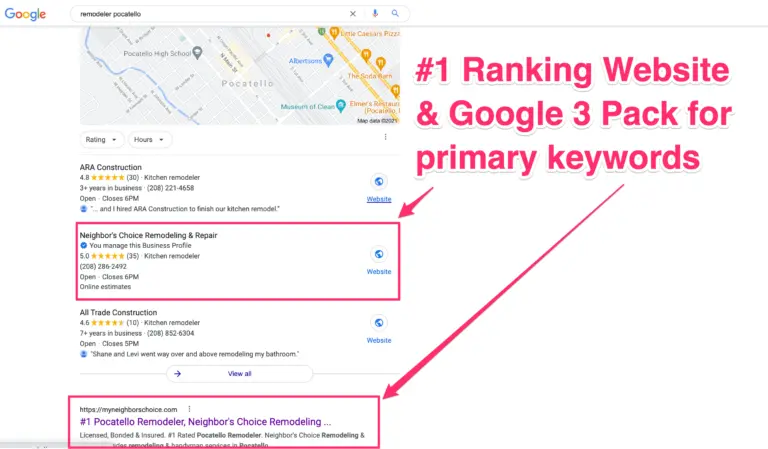 neighbors choice seo results